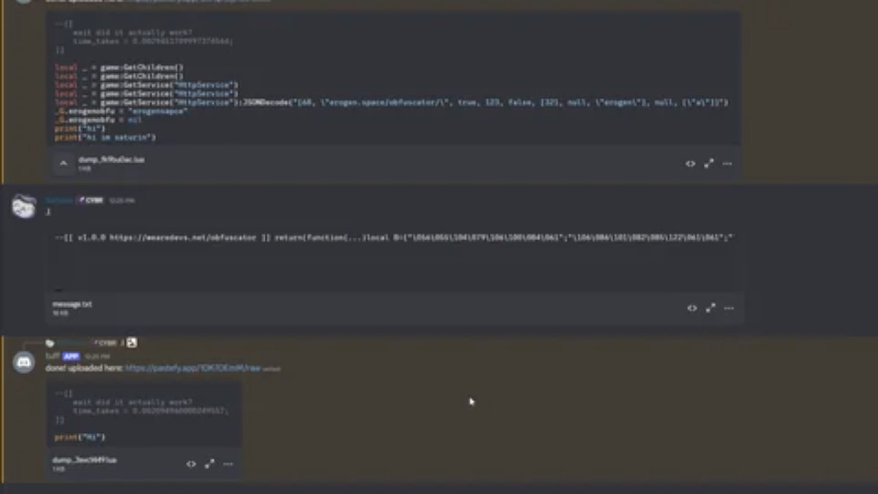[TRIALS] Saturin ENV logger - Unknown script preview