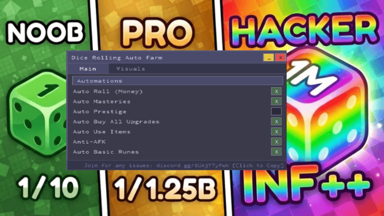 Dice Rolling IncrementaAuto Farm - Universal script preview