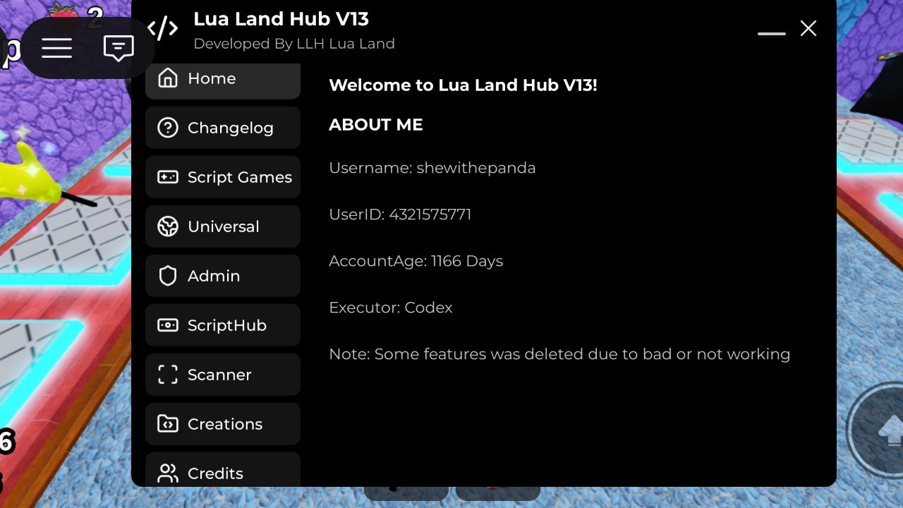 Lua Land Hub V13 - Unknown script preview