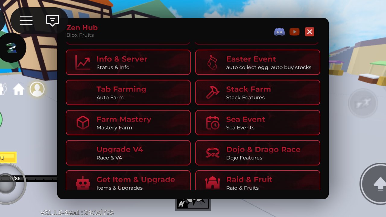 Zen Hub Blox Fruit [OP!] - Unknown script preview